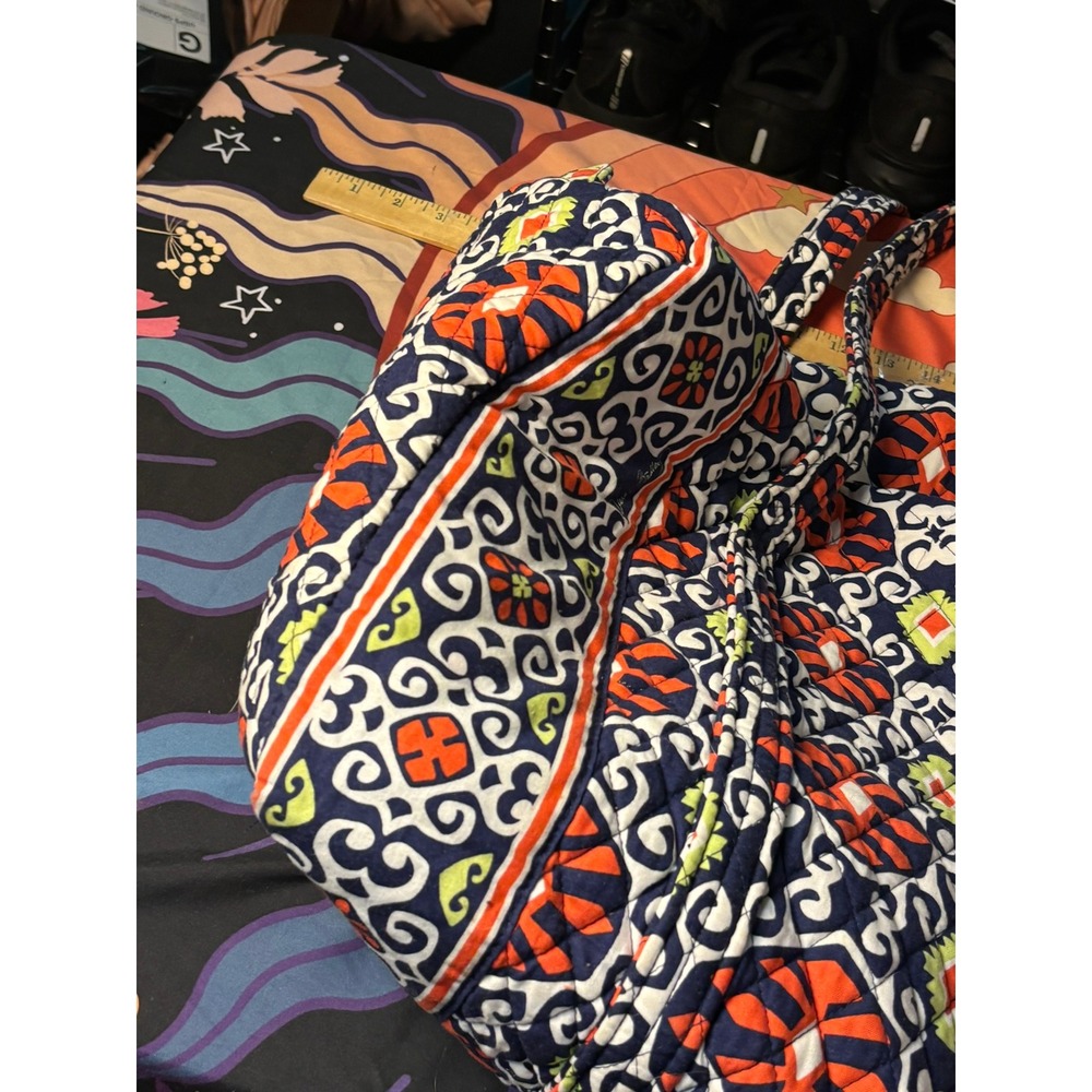 Vera Bradley Sun Valley Quilted Cotton XL Duffel Bag Travel Overnight Weekender - Picture 15 of 16